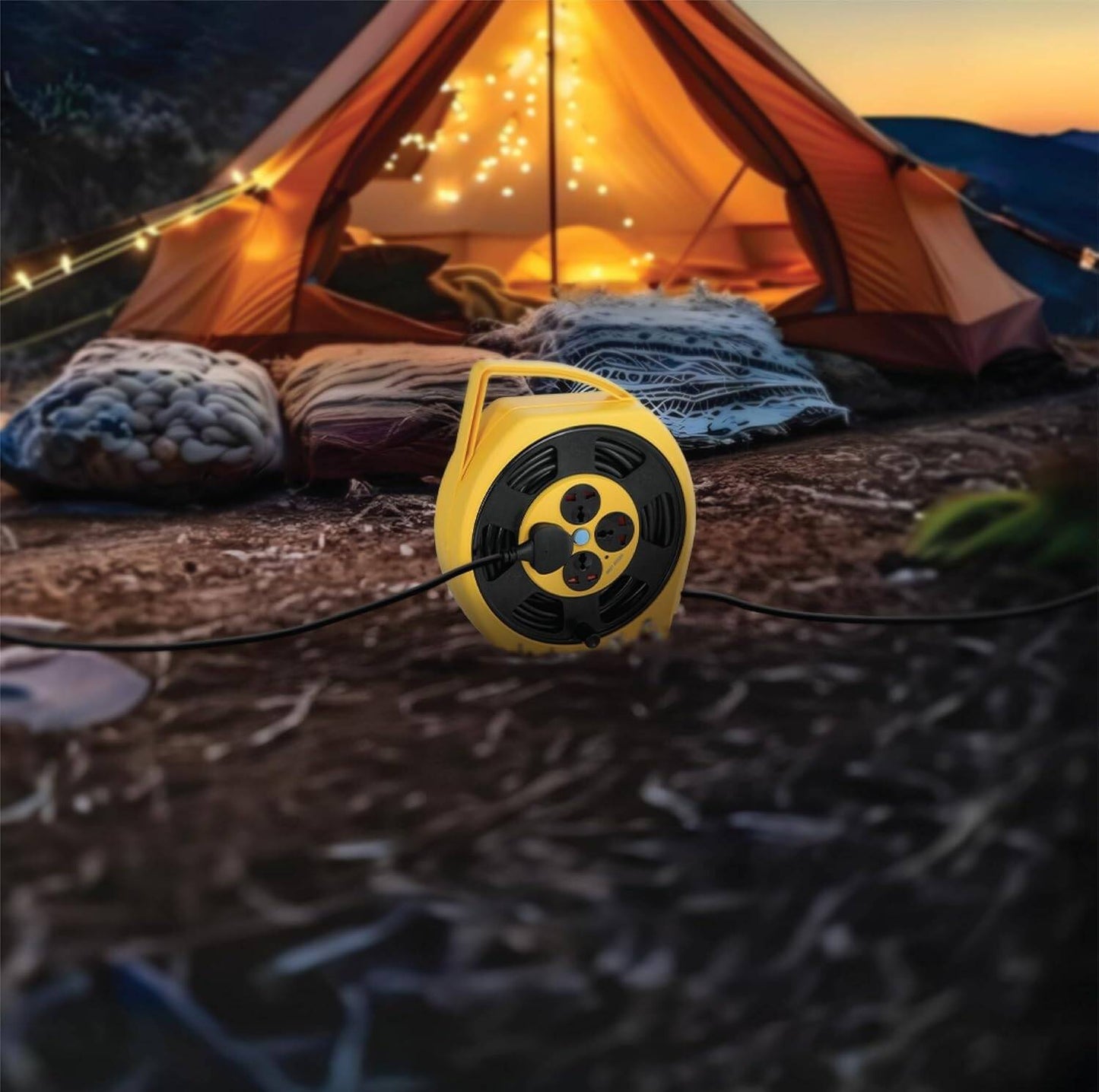 مقبس طاقة جرين لايون GS-350 - اصفر - Green Lion GS-350 Power Socket - Yellow