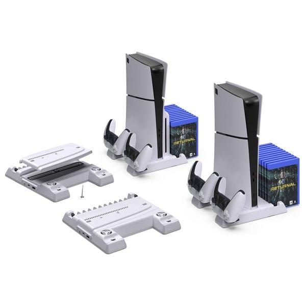 قاعدة تبريد متعددة الوظائف دوبي TP5-3537 - أبيض | Dobe TP5-3537 Multifunctional Cooling Stand - White