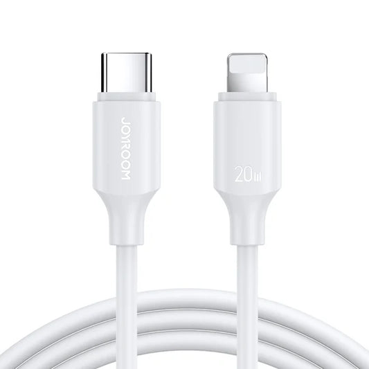كيبل جويرووم لونج لاستنج سيريس يو اس بي سي الى لايتننغ بقدرة شحن 20 واط وطول 1 متر | JOYROOM Long-Lasting Series 20W Fast Charging Data Cable Type-C to Lightning 1m