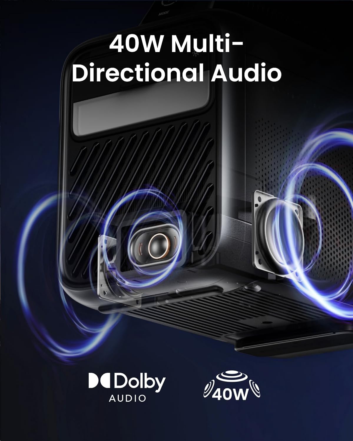 NEBULA Mars 3 Portable Projector Outdoor 1000 ANSI Lumens - جهاز عرض محمول نيبولا مارس 3 خارجي صورة مدعومة بالذكاء الاصطناعي