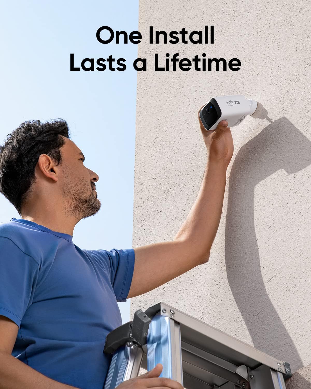 Eufy Security SoloCam S220 Solar Security Camera Outdoor Wireless Continuous Power by Anker - يوفي سولو كام كاميرا أمان تعمل بالطاقة الشمسية للاستخدام الخارجي كاميرا أمان منزلية بدقة 2ك واي فاي 2.4 جيجا هرتز من أنكر