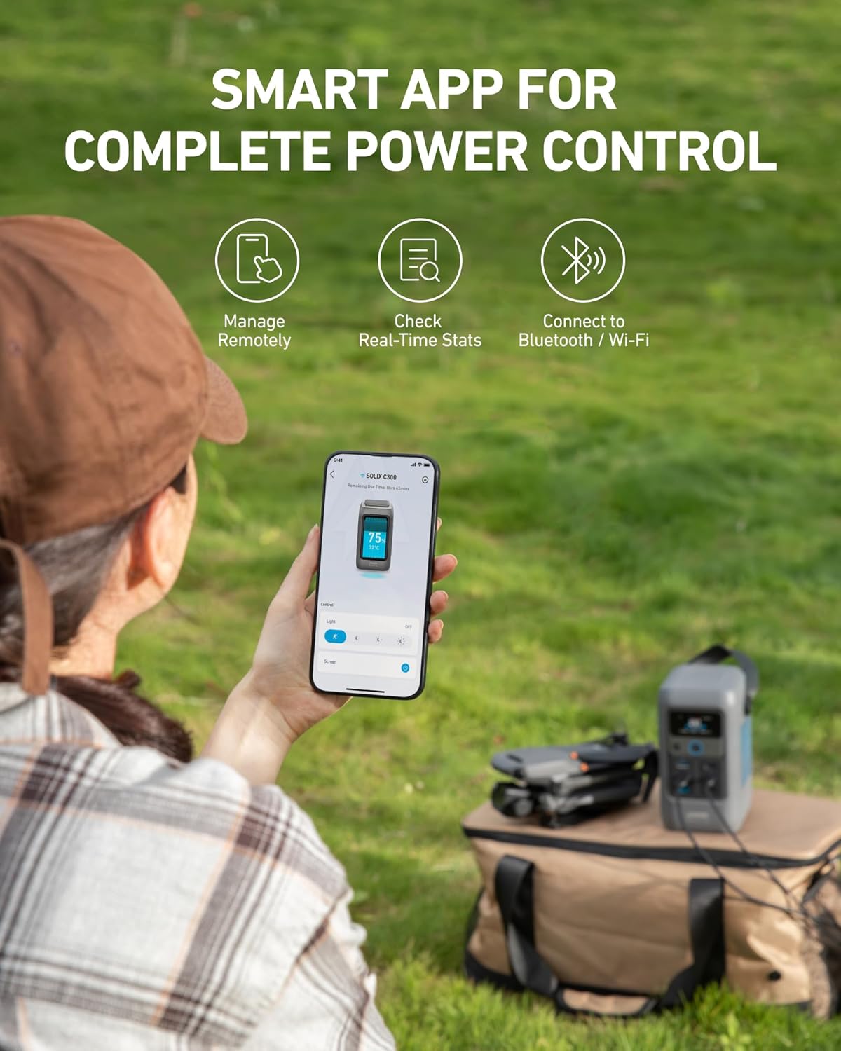 Anker SOLIX C200 DC Power Bank Station, 192Wh Portable Power Station, 200W Output | محطة الطاقة المحمولة انكر سوليكس C200 DC, بقدرة 200 واط, سعة 192 واط-ساعة