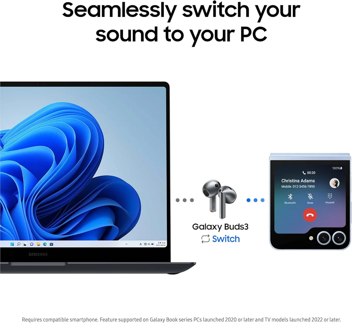 SAMSUNG Galaxy Buds 3 AI True Wireless Earbuds with Noise Cancelling - سامسونج سماعات اذن بلوتوث لاسلكية جالكسي بادز 3 بتقنية الذكاء الاصطناعي
