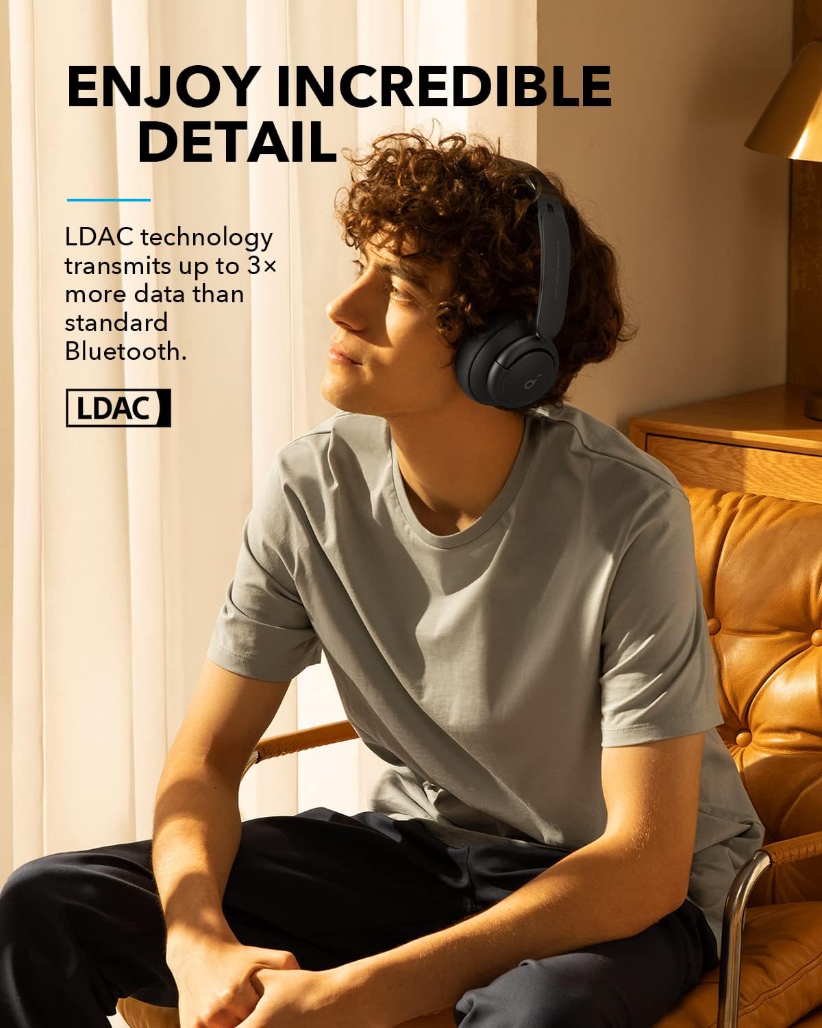 Soundcore by Anker Life Q35 Multi Mode Active Noise Cancelling Headphones - سماعات ساوند كور من انكر لايف متعددة الأوضاع بخاصية إلغاء الضوضاء النشطة سماعات بلوتوث
