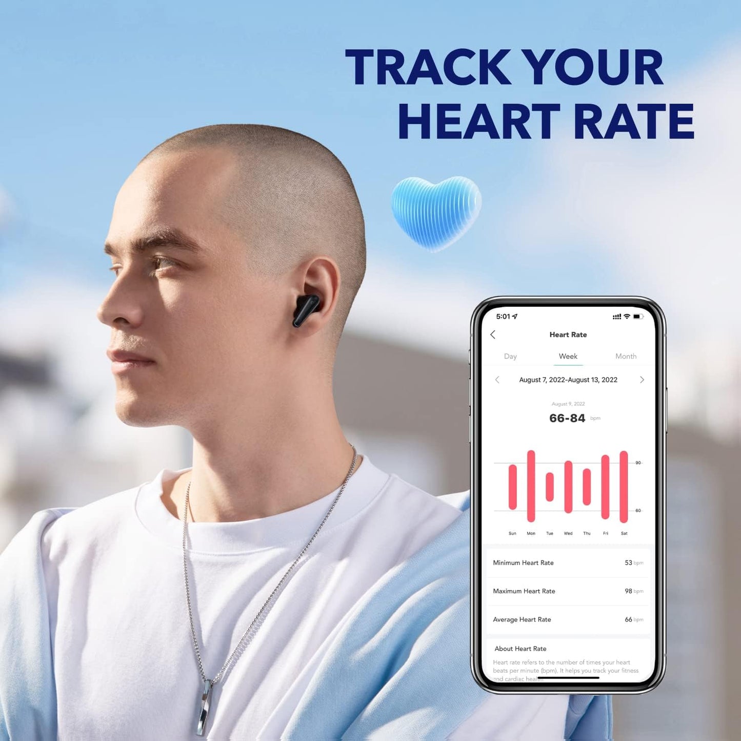 ساوند كور سماعات اذن ليبرتي 4 من انكر بخاصية الغاء الضوضاء - Soundcore by Anker Liberty 4 Noise Cancelling Earbuds True Wireless Earbuds with ACAA 3.0