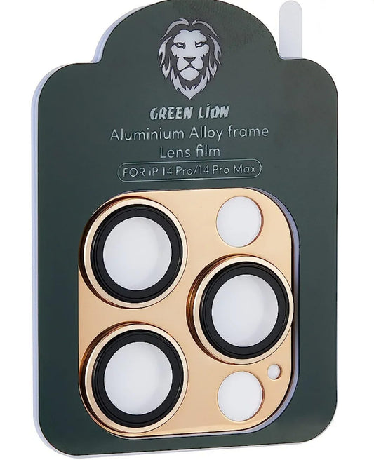 جرين لايون واقي عدسة الكاميرا لهاتف ايفون 14 برو و 14 برو ماكس - ذهبي | Green Camera Lens Pro Aluminum Protector for iPhone 14 Pro / 14 Pro Max - Gold