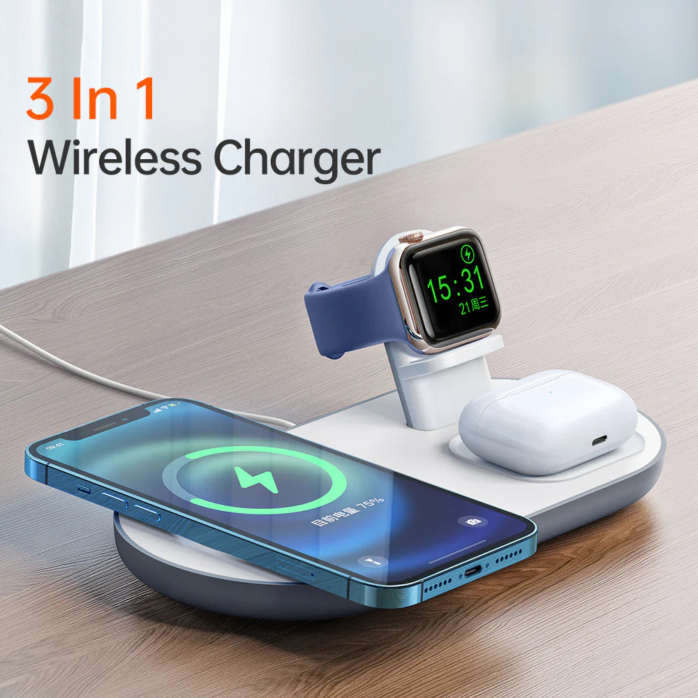 Mcdodo 3 in 1 Wireless Charger 15W - ماكدودو شاحن لاسلكي 3 في 1 15 واط