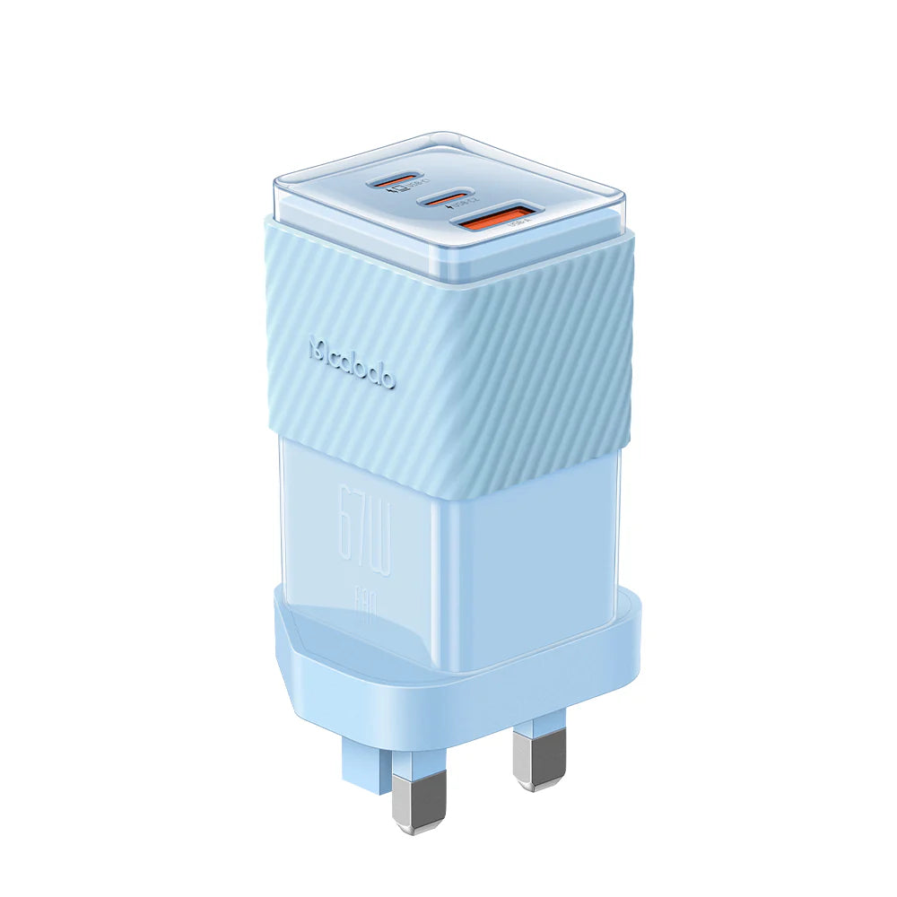 Mcdodo 67W Dichromatic GaN 5 Mini Fast Charger - شاحن جداري بشحن سريع قدرة 67واط من مكدودو
