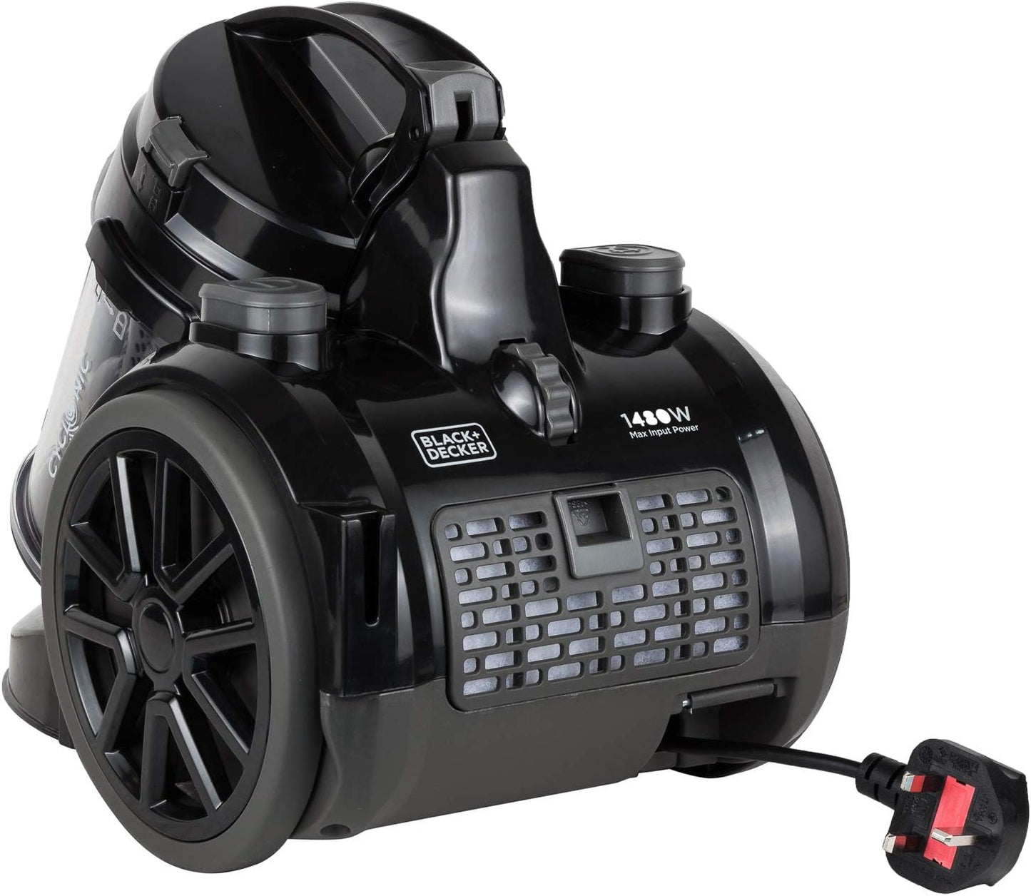 Black+Decker Multi-stage bagless vacuum cleaner with 6 filtration stages 1480W 1.8L - مكنسة بلاك آند ديكر متعددة المراحل بقوة 1480 واط