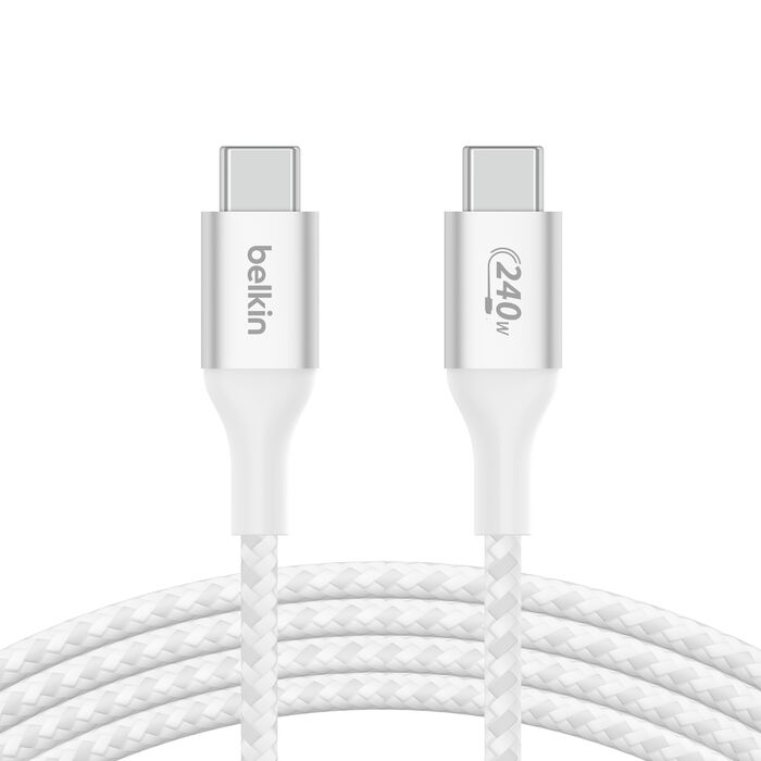 Belkin BoostCharge USB-C to USB-C Cable 240W - كيبل سريع الشحن تايب سي بقدرة 240واط