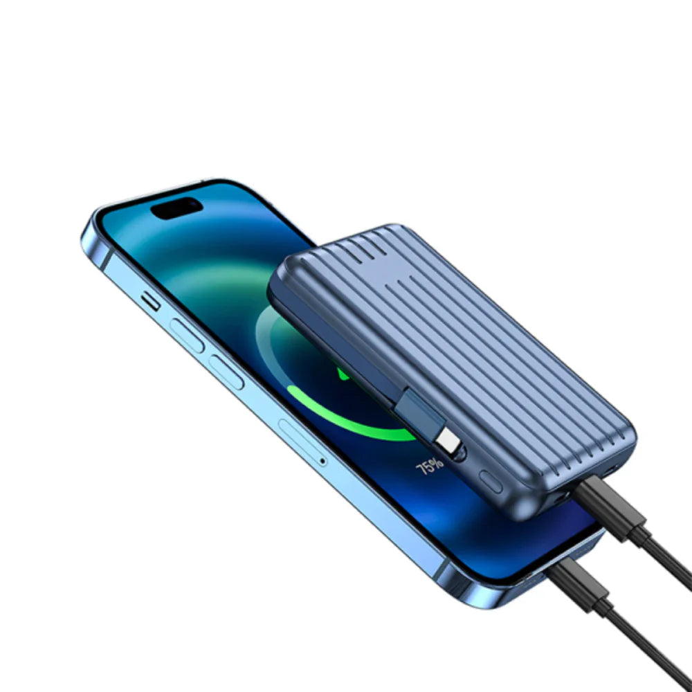 WiWU Truck Series Magnetic Wireless Power Bank 10000mAh  - باور بانك WiWU Truck Series 10000mAh مغناطيسي لاسلكي سريع الشحن