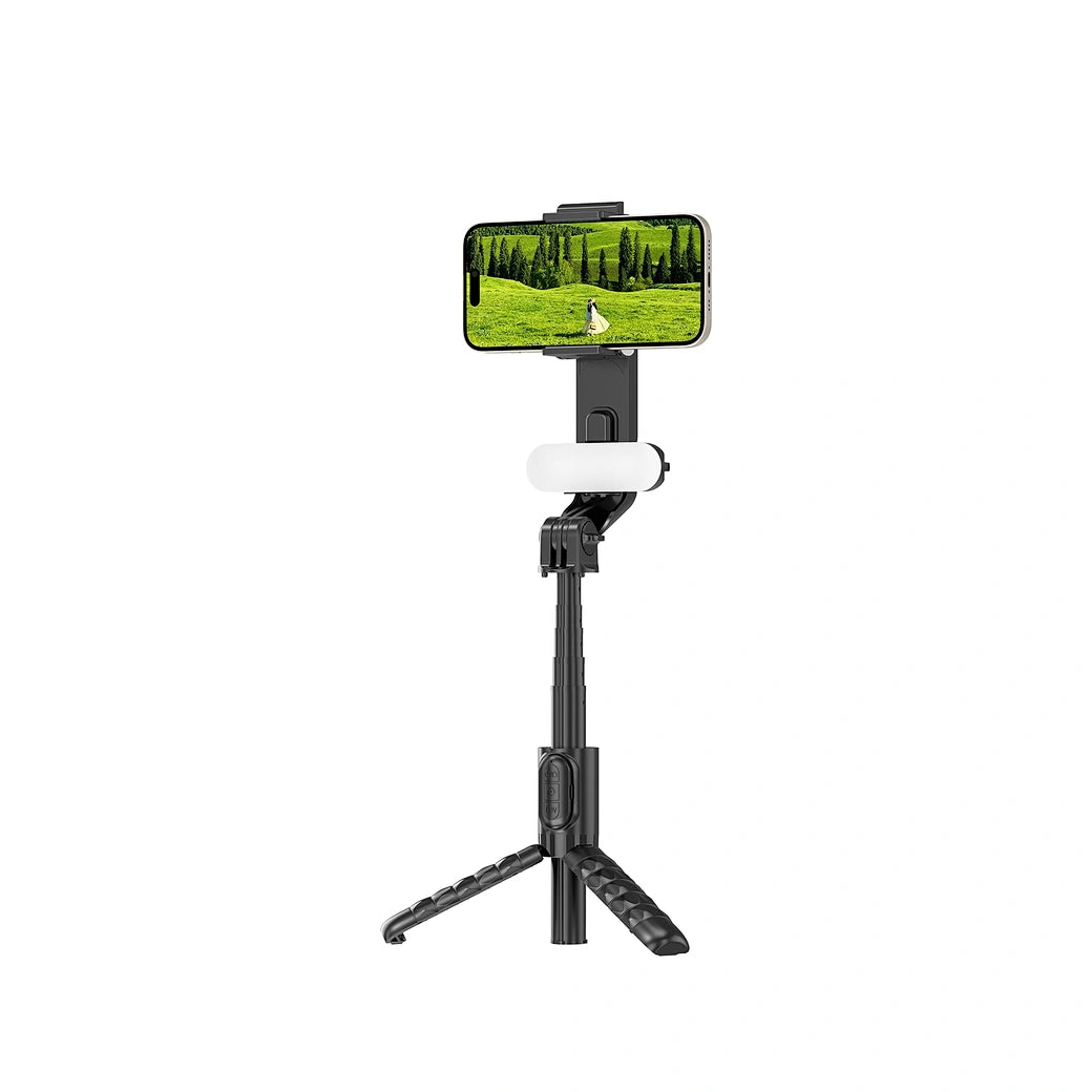 عصا سيلفي ويوو SE013 لاسلكية محمولة مع اضائة قابلة للطي | WiWU Wireless Connection Portable Selfie Stick with Foldable Light
