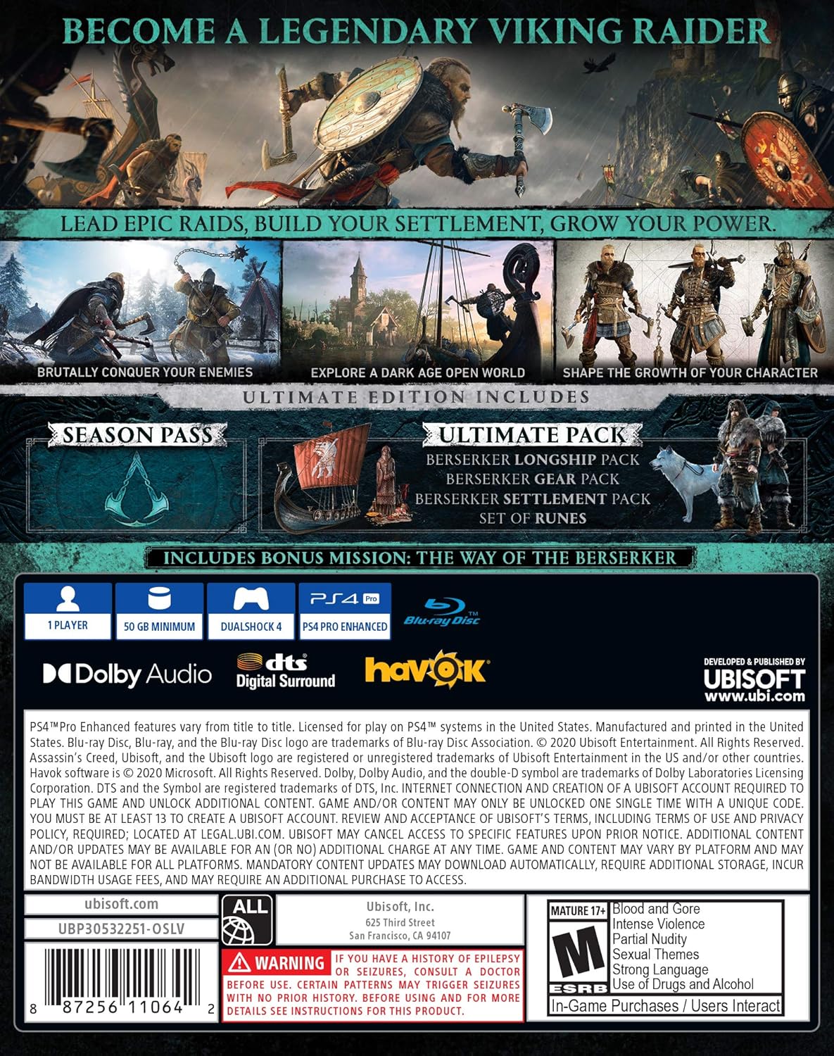 لعبة أساسنز كريد فالهالا - PS4 - Assassin's Creed Valhalla