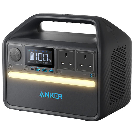 Anker Power House 535 Portable Power Station - محطة طاقة محمولة باورهاوس 535 بقوة 512 وات في الساعة من أنكر