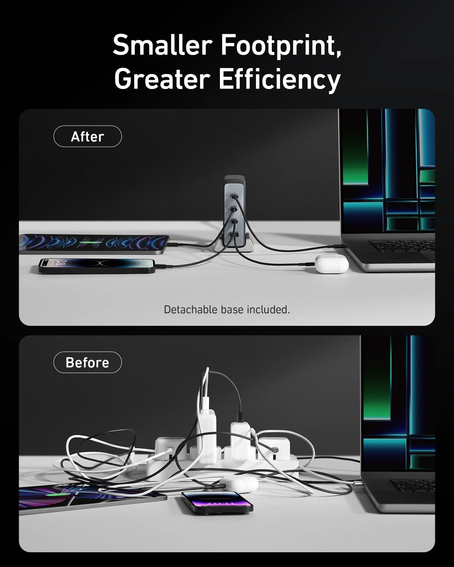 Anker Prime 240W GaN Desktop Charger 4 Ports - شاحن سطح المكتب من أنكر برايم 240 واط جالون 4 منافذ