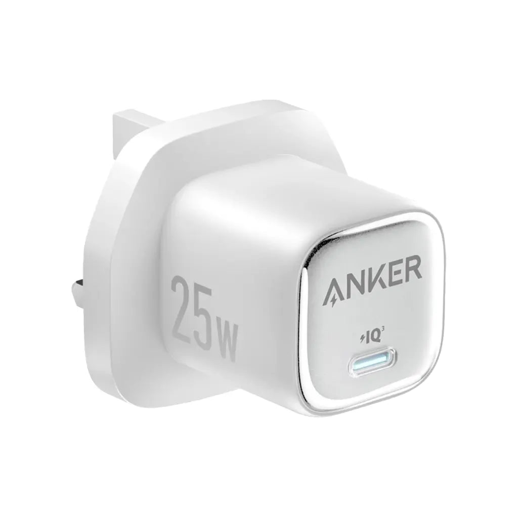 Anker 25W Compact Wall Charger – Black - شاحن جداري بقوة 25واط بمنفذ تايب سي من أنكر