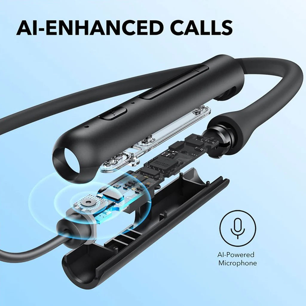 Anker Soundcore Life U2i Wireless Neckband Earphones | سماعة انكر ساوندكور لايف U2i اللاسلكية, تصميم حول الرقبة