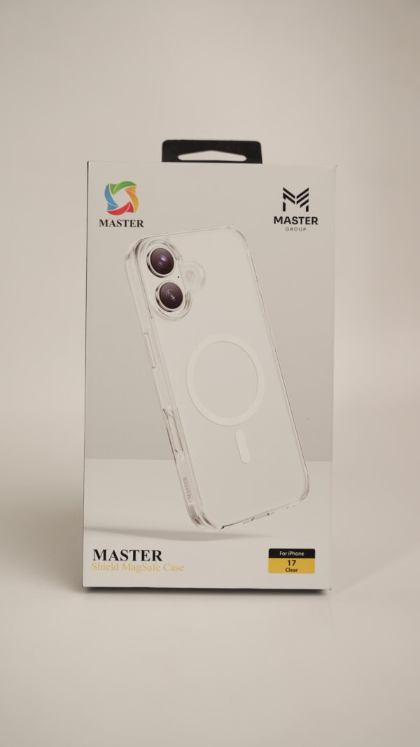كفر واقي ماستر مع خاصية ماج سيف لهاتف ايفون 17 / 17 برو / 17 برو ماكس - شفاف | Master Shield MagSafe Case For iPhone 17 / 17 Pro / 17 Pro Max - Clear