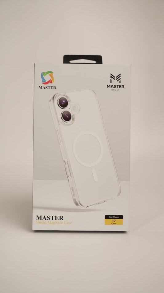 كفر واقي ماستر مع خاصية ماج سيف لهاتف ايفون 17 / 17 برو / 17 برو ماكس - شفاف | Master Shield MagSafe Case For iPhone 17 / 17 Pro / 17 Pro Max - Clear