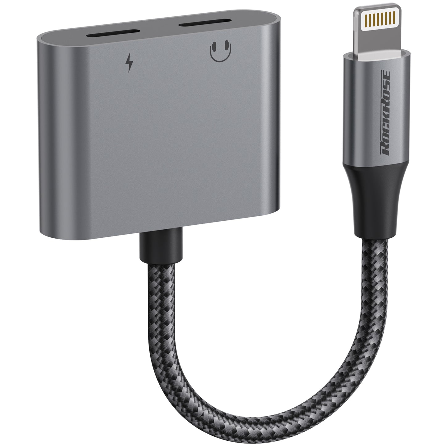 RockRose Nexus DL Lightning to Lightning + Lightning Adapter (Phone Call & Music) - محول نيكوس من لايتننغ الى لايتننغ مع منفذ لايتننغ