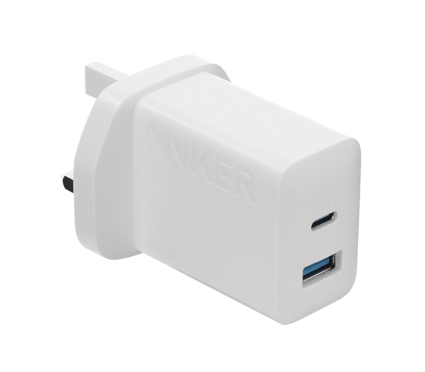 Anker 20W Dual Port Fast Charger with USB-C - USB-C Cable –شاحن أنكر سريع 20 واط مزدوج المنافذ + كيبل USB-C الى USB-C بطول 1.5م