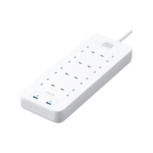 Anker Power Extension Strip 8‑Port + 2 USB-A ports | وصلة طاقة انكر, 8 منافذ طاقة AC ومنفذين USB-A