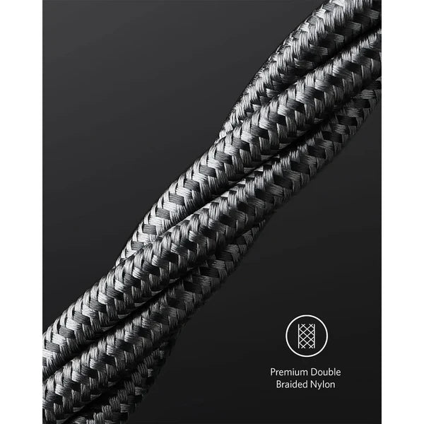 Anker Nylon 333 USB-C to USB-C Cable, 100W - 1.8 Meter - كيبل نايلون تايب سي وبطول 1.8متر وبقوة 100واط