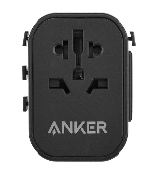 Anker PowerExtend Travel Adapter 30W with USB-C Charger | محول السفر انكر باور اكستند 4 في 1, شحن سريع 30 واط بمنفذ USB-C