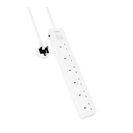 Anker Power Strip 6-Outlet AC Extension, 1.8m Cable | وصلة كهرباء انكر 6 منافذ, كيبل بطول 1.8م