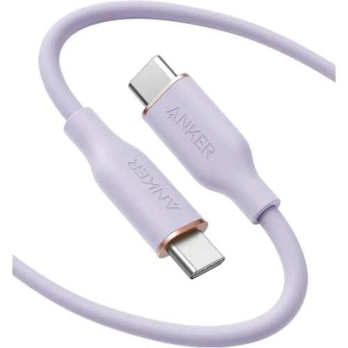 Anker PowerLine III Flow USB-C to USB-C Cable 100W (1.8m/6ft) - كيبل باور لاين يو اس بي سي الى يو اس بي سي بقدرة 100واط من أنكر