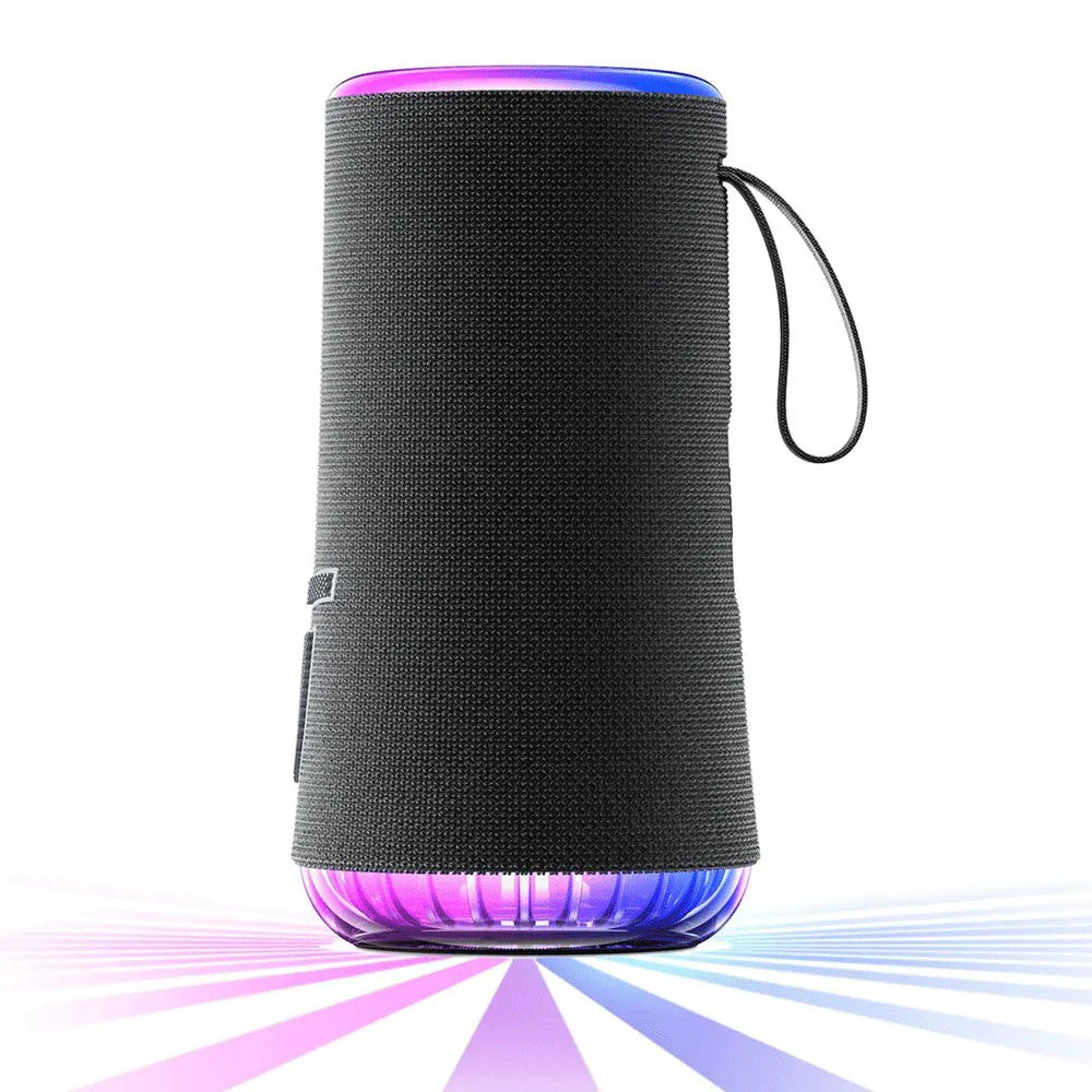 Soundcore Glow Portable Speaker by Anker, 30W 360° Sound, 18H Playtime | سماعة انكر ساوندكور جلو, صوت محيطي 360 درجة بقدرة 30 واط, 18 ساعة تشغيل