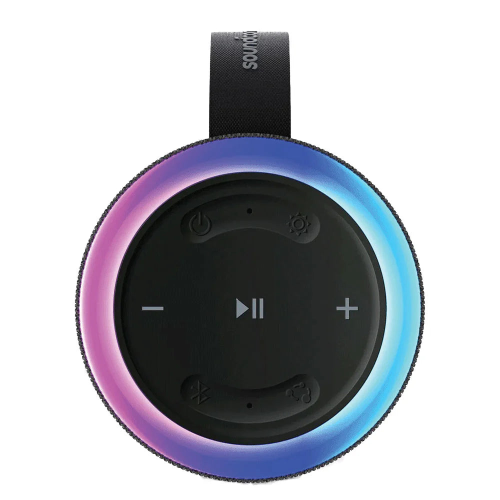 Soundcore Glow Portable Speaker by Anker, 30W 360° Sound, 18H Playtime | سماعة انكر ساوندكور جلو, صوت محيطي 360 درجة بقدرة 30 واط, 18 ساعة تشغيل