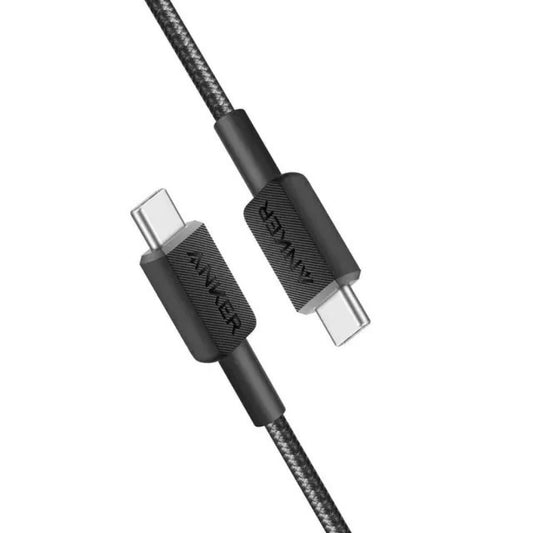 Anker USB-C to USB-C Cable 3 ft | 240W Braided Fast Charging Cable - كيبل انكر USB-C الى USB-C بطول 1م, قدرة شحن 240 واط, مضفر