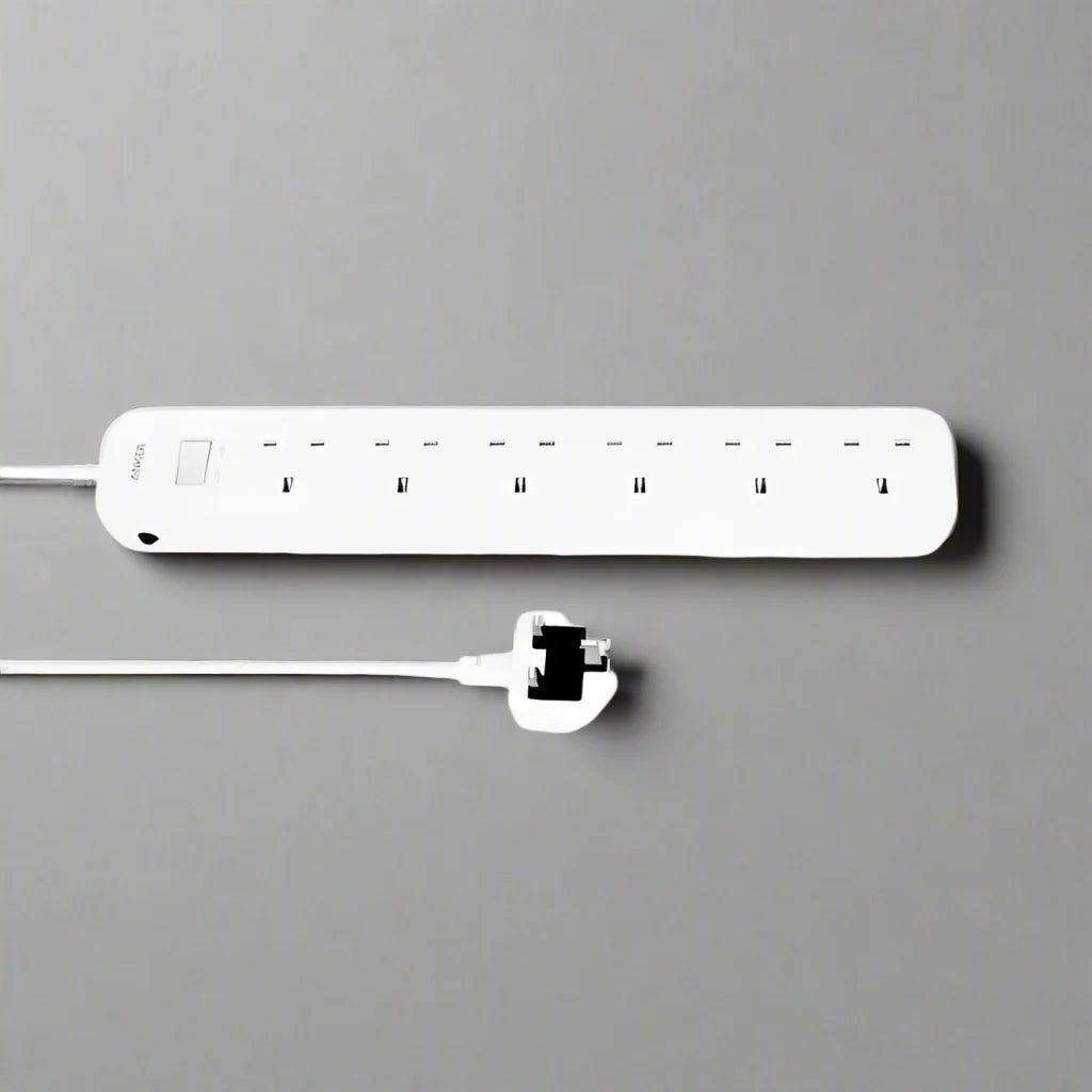 Anker Power Strip 6-Outlet AC Extension, 1.8m Cable | وصلة كهرباء انكر 6 منافذ, كيبل بطول 1.8م