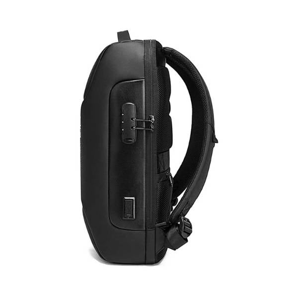 حقيبة لابتوب بانجي للاعمال والسفر 15.6 بوصة مع منفذ يو اس بي وشفرة TSA - اسود | BANGE Laptop Business Travel Backpack 15.6" with USB Charger & TSA Lock – Black