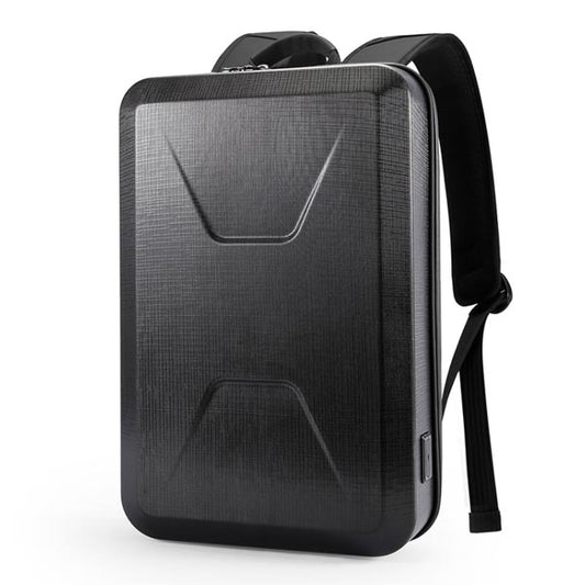حقيبة ظهر بانجي للابتوب, بغطاء صلب مضادة للسرقة مقاومة للماء مع قفل TSA - اسود | BANGE Anti-Theft Hard Shell Waterproof TSA Lock Laptop Backpack – Black