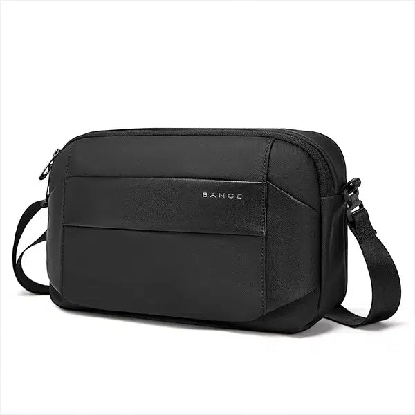 BANGE Men's Shoulder Crossbody Bags,  Waterproof Bag – Black | حقيبة كتف بانج مقاومة للماء, تصميم عملي للاعمال والرحلات