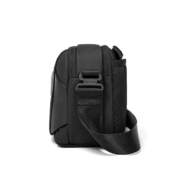 BANGE Men's Shoulder Crossbody Bags,  Waterproof Bag – Black | حقيبة كتف بانج مقاومة للماء, تصميم عملي للاعمال والرحلات