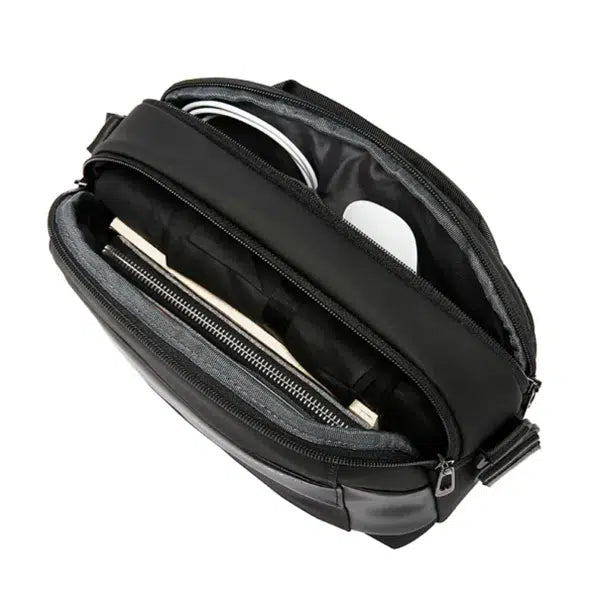 BANGE Men's Shoulder Crossbody Bags,  Waterproof Bag – Black | حقيبة كتف بانج مقاومة للماء, تصميم عملي للاعمال والرحلات