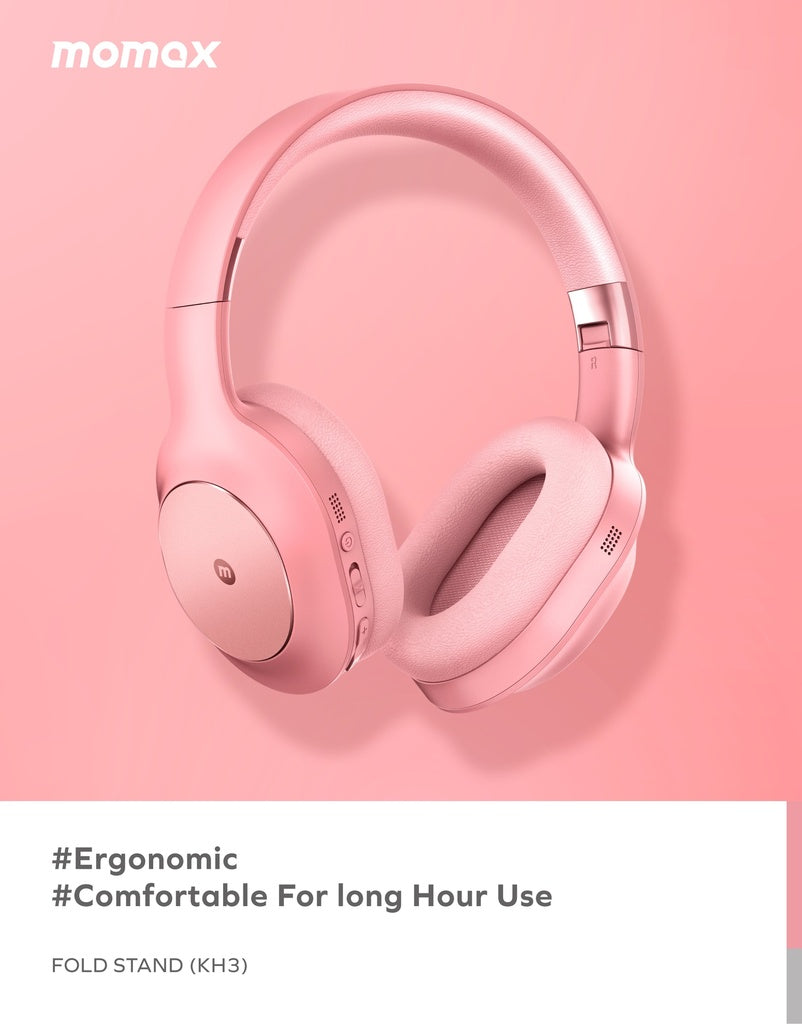 Momax Spark Max BH1M Wireless Over-Ear Headphones with ANC - سماعة موماكس سبارك ماكس BH1M اللاسلكية بتقنية الغاء الضوضاء