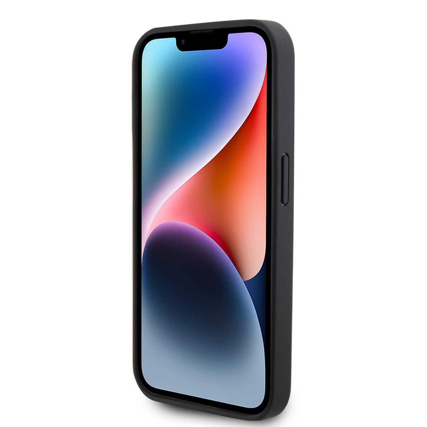 BMW Leather Case, Diamond Pattern, Slim Fit, Shockproof for iPhone 15 Pro Max | كفر بي ام دبليو جلدي بنقشة ماسية لهاتف ايفون 15 برو ماكس, تصميم نحيف مقاوم للصدمات