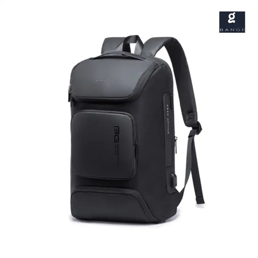 حقيبة ظهر بانجي لابتوب وسفر مع منفذ شحن يو اس بي - رمادي | BANGE Laptop Bag & Travel Backpack with USB Charger Port – Gray