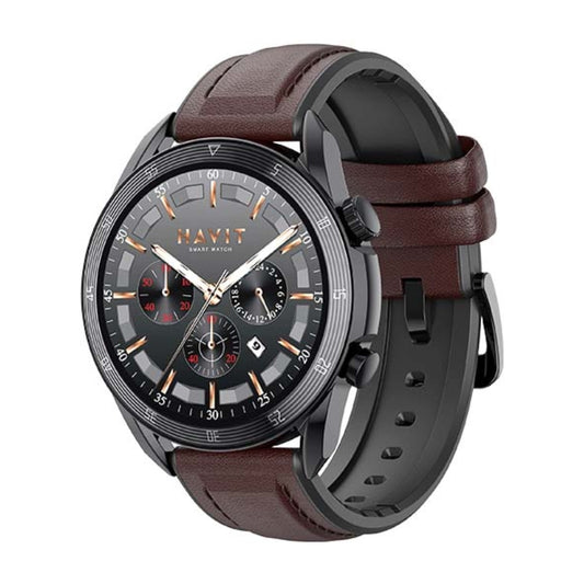 Havit M9030 PRO Smartwatch – AMOLED Display, Bluetooth Calling - ساعة هافيت الذكية دائريةمكالمات بلوتوث