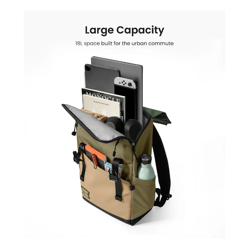 حقيبة ظهر لابتوب توم توك سلاش T64 مقاس 15.6 إنش 18 لتر | tomtoc Slash-T64 Laptop Backpack 15.6 Inch/18L