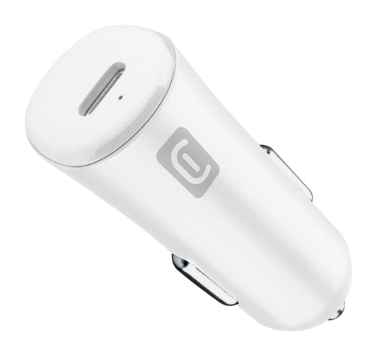Cellularline USB-C Car Charger 20W - شاحن سيارة يو اس بي سي بقدرة 20 واط من سيليلار لاين