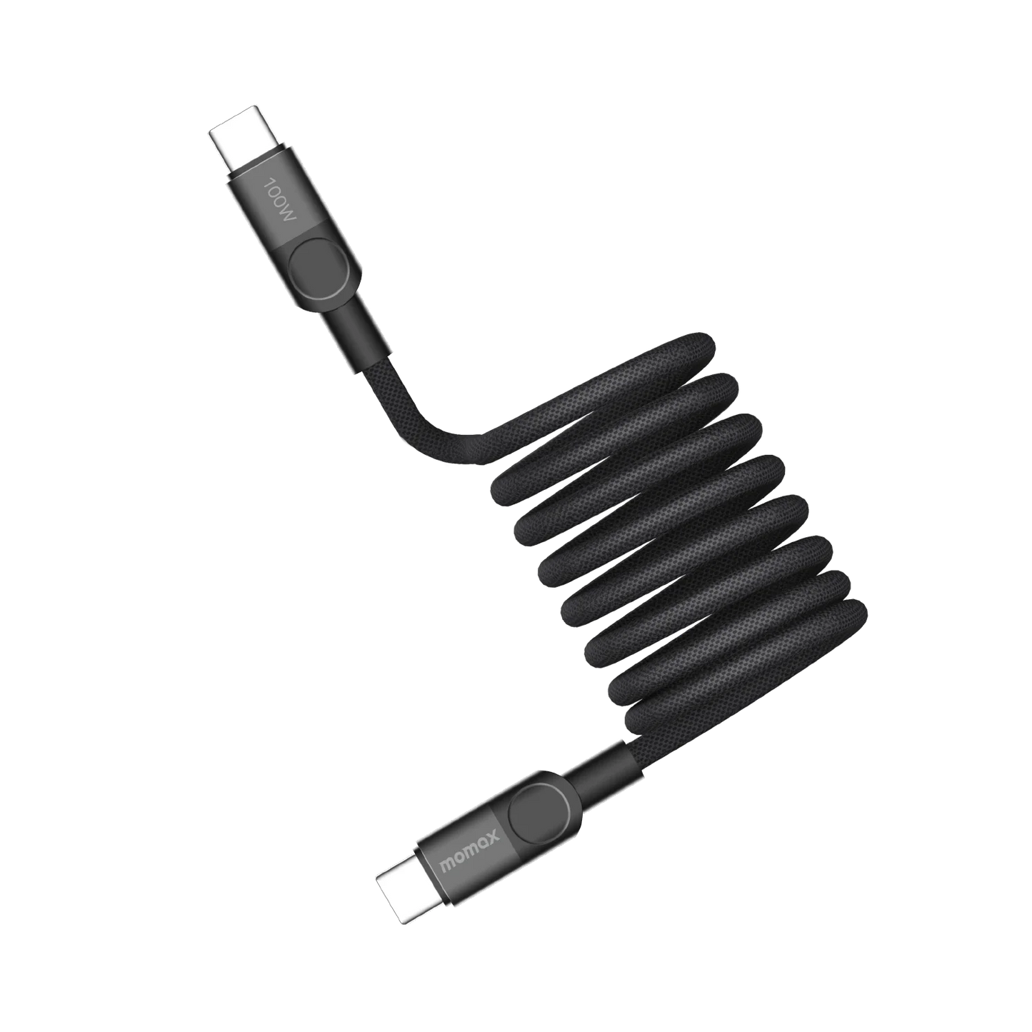 Momax Mag.Link 100W Magnetic USB‑C to USB‑C Cable, 2 m - كيبل موماكس ماج لنك المغناطيسي, USB-C الى USB-C, بقوة 100 واط, طول 2م