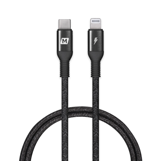 Momax Elite‑Link USB‑C to Lightning Cable, 1.2 m - كيبل موماكس اليت لنك, USB-C الى Lightning, عالي المتانة, طول 1.2م
