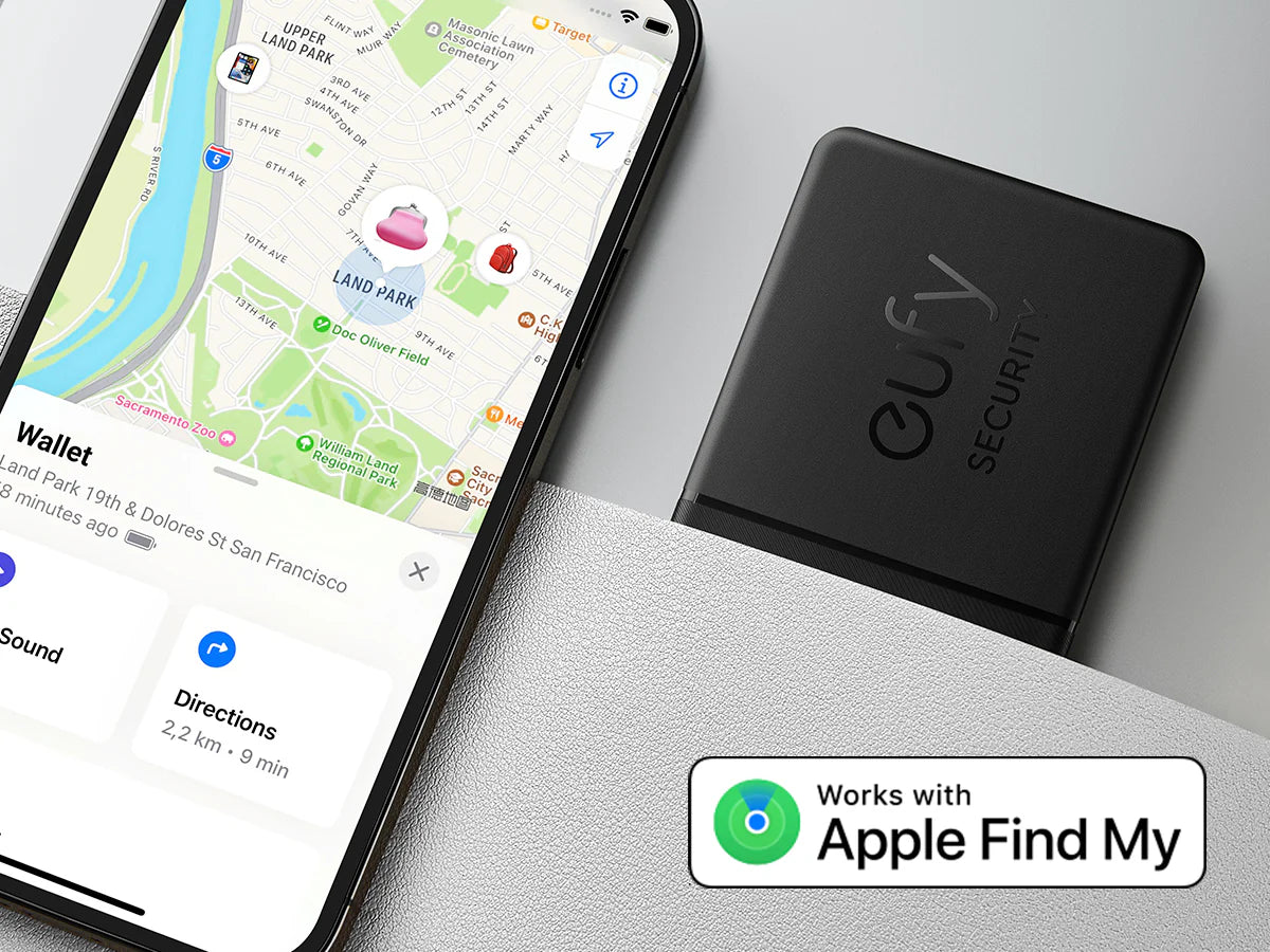 Anker Eufy SmartTrack Card, Slim Tracker with Apple Find My | بطاقة التتبع الذكية انكر يوفي سمارت تراك كارد, متوافقة مع ابل فايند ماي