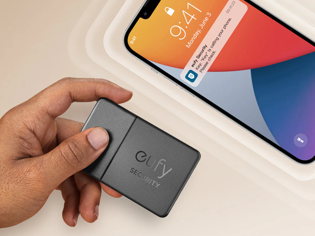 Anker Eufy SmartTrack Card, Slim Tracker with Apple Find My | بطاقة التتبع الذكية انكر يوفي سمارت تراك كارد, متوافقة مع ابل فايند ماي