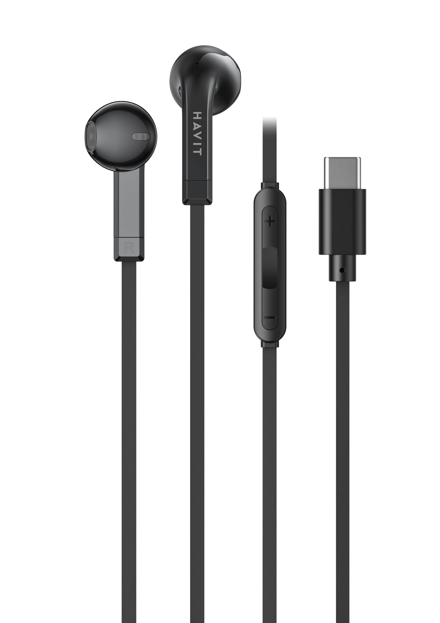 Havit E336C Type-C Wired Sport Earphones Stereo & Deep Bass - سماعات هافيت سلكية تايب سي بصوت ستيريو وباس عميق